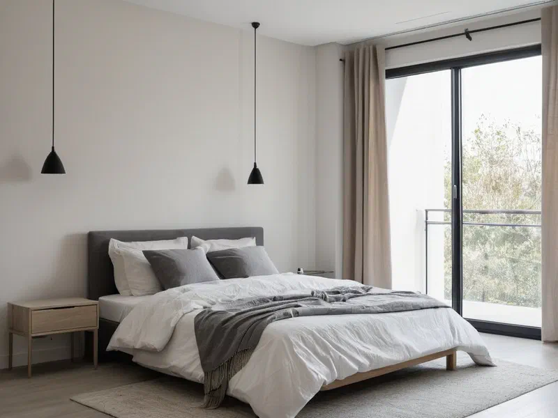 Bedroom — radon monitoring scene